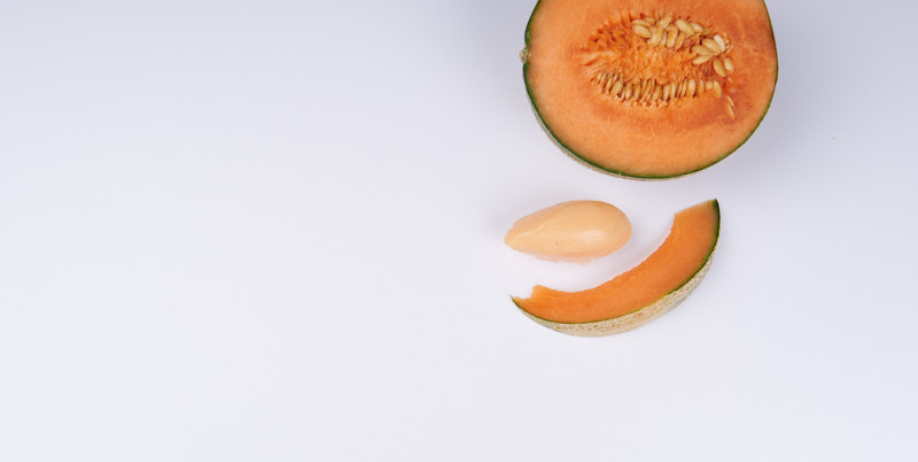 Cantaloupe Melonen Sorbet Vegan