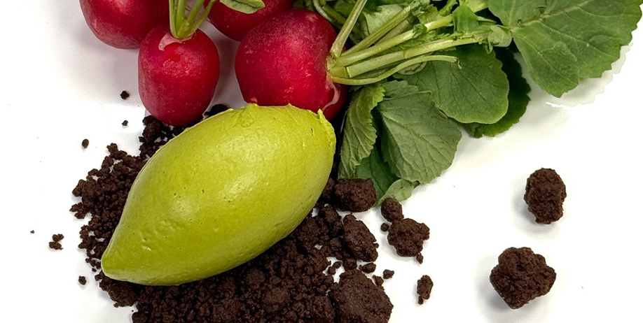 Radish leaf egg cream
